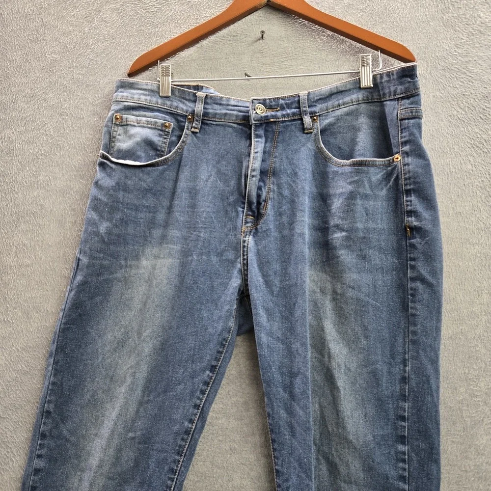 MBX Men Jeans 36X30 Blue Denim Straight Slim Fit 28